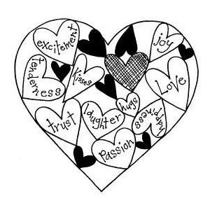  Matters of Heart   Rubber Stamps: Home & Kitchen