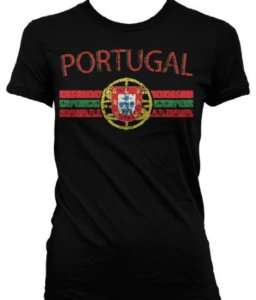 Portugal Portuguese Crest Flag Junior Girls T shirt Tee  