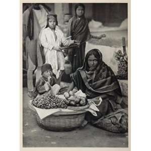   Seller Street Hyderabad India   Original Photogravure