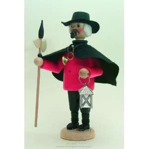    German Incense Smoker Nightwatchman Colored 8 Inch
