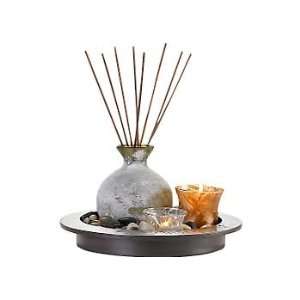  San Miguel Reed Garden Harmony Candle with Stones