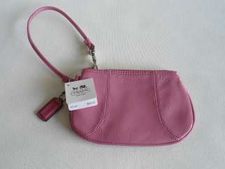 Coach Pink Patent Leather Wristlet Purse Bag Authentic Coach New York 