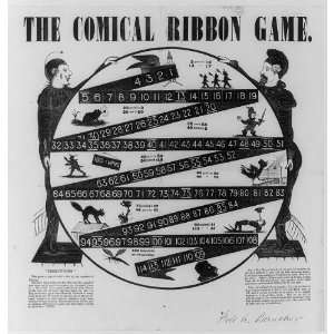  The comical ribbon game,c1867