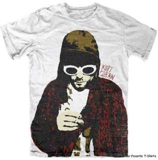 Licensed Kurt Cobain Posterized Kurt Adult Shirt S XL  