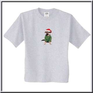 Santa Claus German Shepherd T Shirt Size S,M,L,XL,2X,3X  