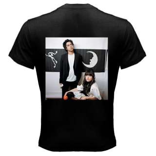 SHE AND & HIM VOLUME ONE NEW HOT RARE BLACK T SHIRT TEE  