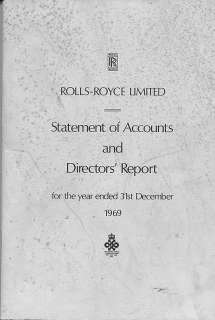 Historical Rolls Royce papers, reports, sale to VW etc 1931 to 1970 