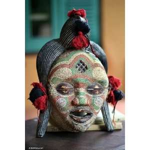 Congolese wood Africa mask, River Goddess  Home 