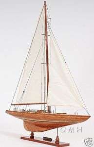 Columbia Yacht Model Americas Cup Wooden Sailboat 39  