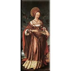  St Ursula 12x30 Streched Canvas Art by Holbein, Hans 