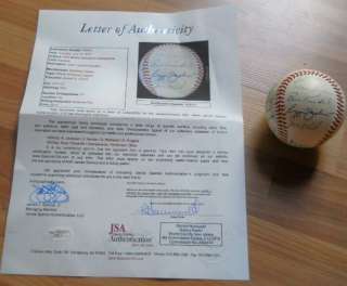 1972 World Series Champion OAKLAND As Team Signed Ball  