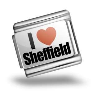Italian Charms Original I Love Sheffield region Yorkshire and the 