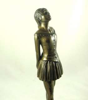 DEGAS LITTLE DANCER Deco FIGURINE Bronze Art STATUE NEW  
