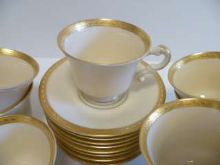   Syracuse China Miniature Demitasse Cup & Saucer Sets ~ Gold!!!  