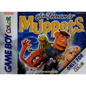 Jim Hensons Muppets GBC Instruction Booklet (Game Boy Color Manual 