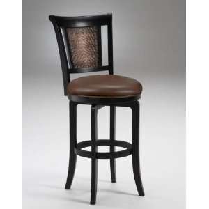  Hillsdale   Cecily Swivel Bar Stool With Brown Vinyl Base 