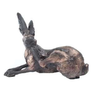   Jenkins   Hare Scratching Ear   Solid Bronze Sculpture