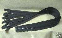 24 #5 Nylon Coil Zippers~ Separating ~ Black  