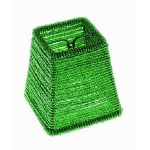   GREEN BEADED SQUARE FIXTURE SHADE 3 X 4 X 4 model number 90 1338 SAT