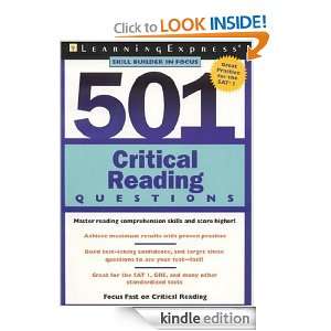   Critical Reading Questions (Skill Builders in Focus for SAT Practice