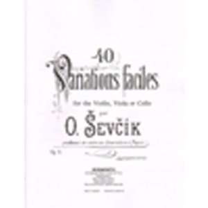 Sevcik, Otakar   40 Variations, Op. 3. For Violin. Published by 