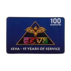  Collectible Phone Card: 100m Seva   15 Years of Service 