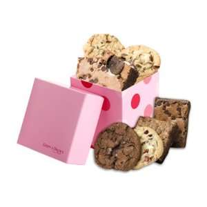 Geoff & Drews Pretty in Pink Box of 4 Cookies & 4 Brownies  