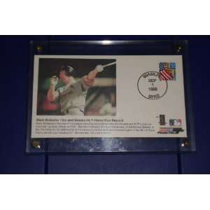   Ties and Breaks NL Home Run Record   Sept. 1, 1998   in collector case