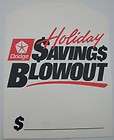 Holiday Savings Window Tag Mopar Dodge Dealer Sign