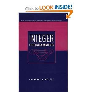  Integer Programming [Hardcover]: Laurence A. Wolsey: Books