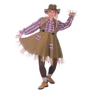  Miss Scarecrow Womans Halloween Costume L 8 14 Sz 