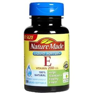  Nature Made Natural Vitamin E 200 IU Softgels, 200 ct 