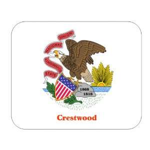  US State Flag   Crestwood, Illinois (IL) Mouse Pad 