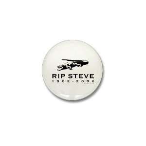  RIP Steve w/croc Funny Mini Button by  Patio 