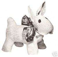 Scottie Scotty Dog Stuffed Animal Toy Knitting Pattern  
