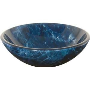  Aqua Brass Round basin w/ round Edge 97027 Blue Marble 