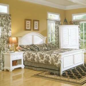  Twin Panel Bed by American Woodcrafters   White (6510 