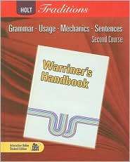 Warriners Handbook Second Course Grammar, Usage, Mechanics 