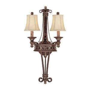   Wall Sconces 3650 2 Light Sconce Crusted Umber