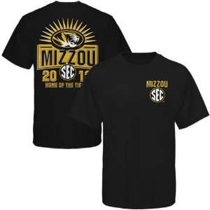 NCAA Missouri Tigers 2012 SEC T Shirt   Black:  Sports 