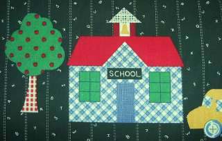 New Cotton Quilt Fabric Material School House Bus Per Y  