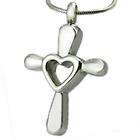 Cremation Heart Cross Necklace Urn urns Jewelry pendant