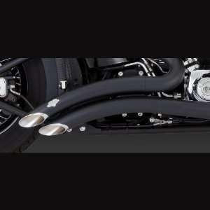   46059 BIG RADIUS 2 INTO 2, BLACK for 2012 Harley Softail: Automotive