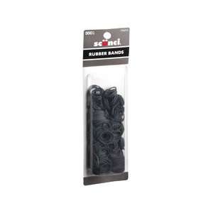 Scunci Hair Rubber Bands  Black  All Sizes 500ct.