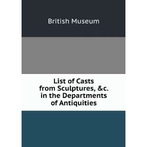  List of Casts from Sculptures, &c. in the Departments of 