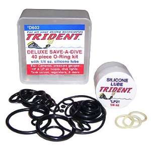 Trident Deluxe Save A Dive 40 Piece O Ring Kit for Scuba Diving Tank 