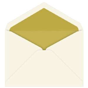  Inner Wedding Envelopes   Tiffany Ecru Gold Lined (50 Pack 