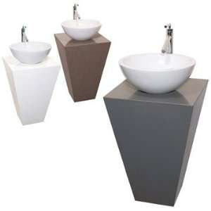  Esprit Custom Bathroom Pedestal Vanity   CaesarStone™ w 