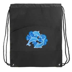  Dolphin Drawstring Backpack Bags