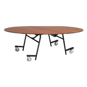  AmTab Mobile Cafeteria Table   Oval (60 W x 72 L 